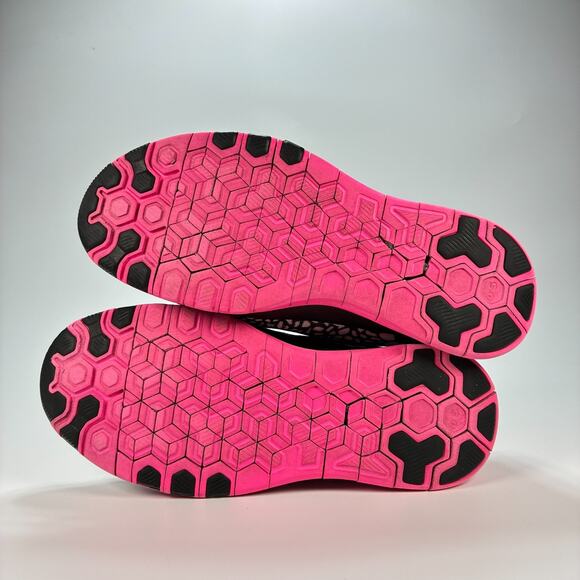 Nike Free 5.0 TR Fit 5 Print Black Pink Running Shoes 704695-012 Women's Size 7 - Picture 8 of 10